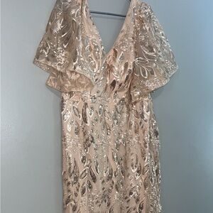 Elegant Gold Sequin Gown